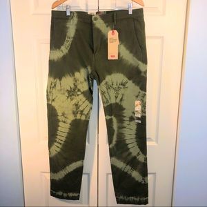 LEVI’S XX Chino’s 34 x 32 Green Tie-dye Jeans